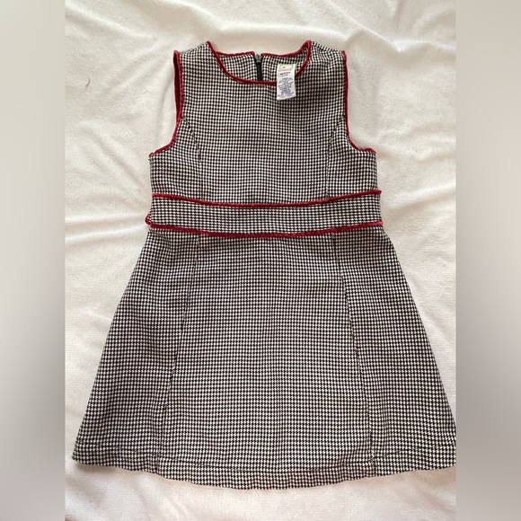 Gymboree A-line houndstooth holiday dress 2001 - Picture 1 of 6